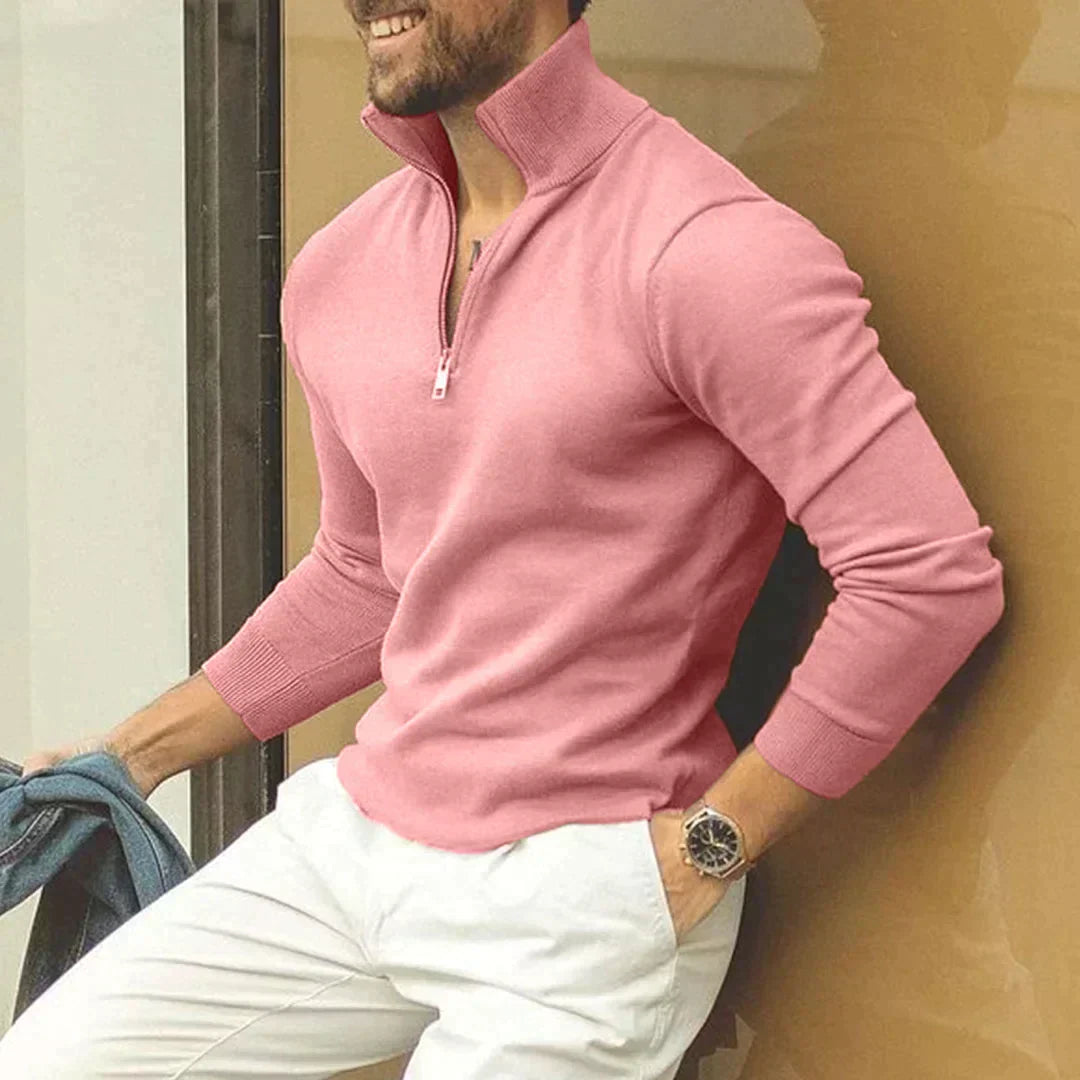Pull homme zippé à la mode