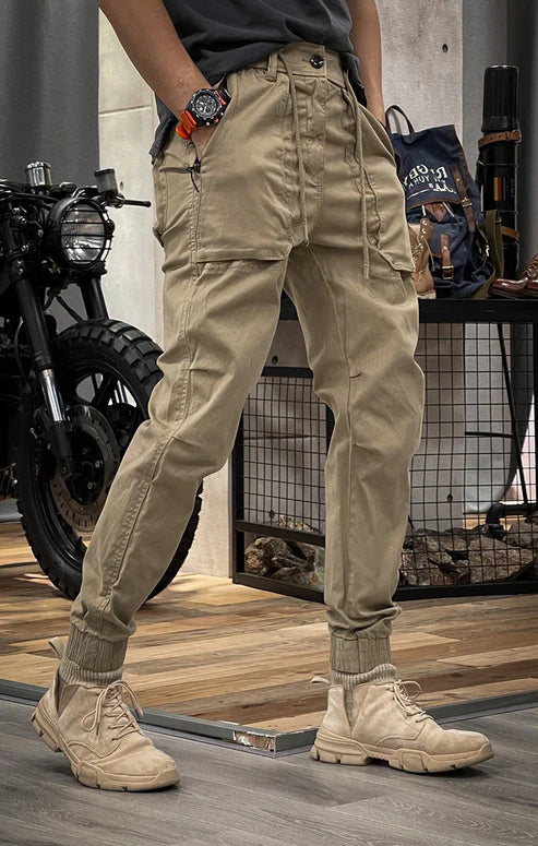 Pantalon cargo avec taille élastique