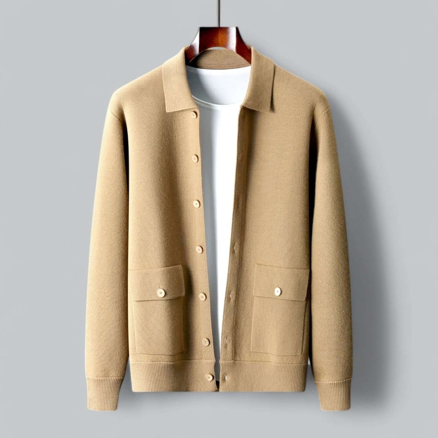 Berg-Feldt | Herren Kaschmir-Mischung Cardigan Jacke