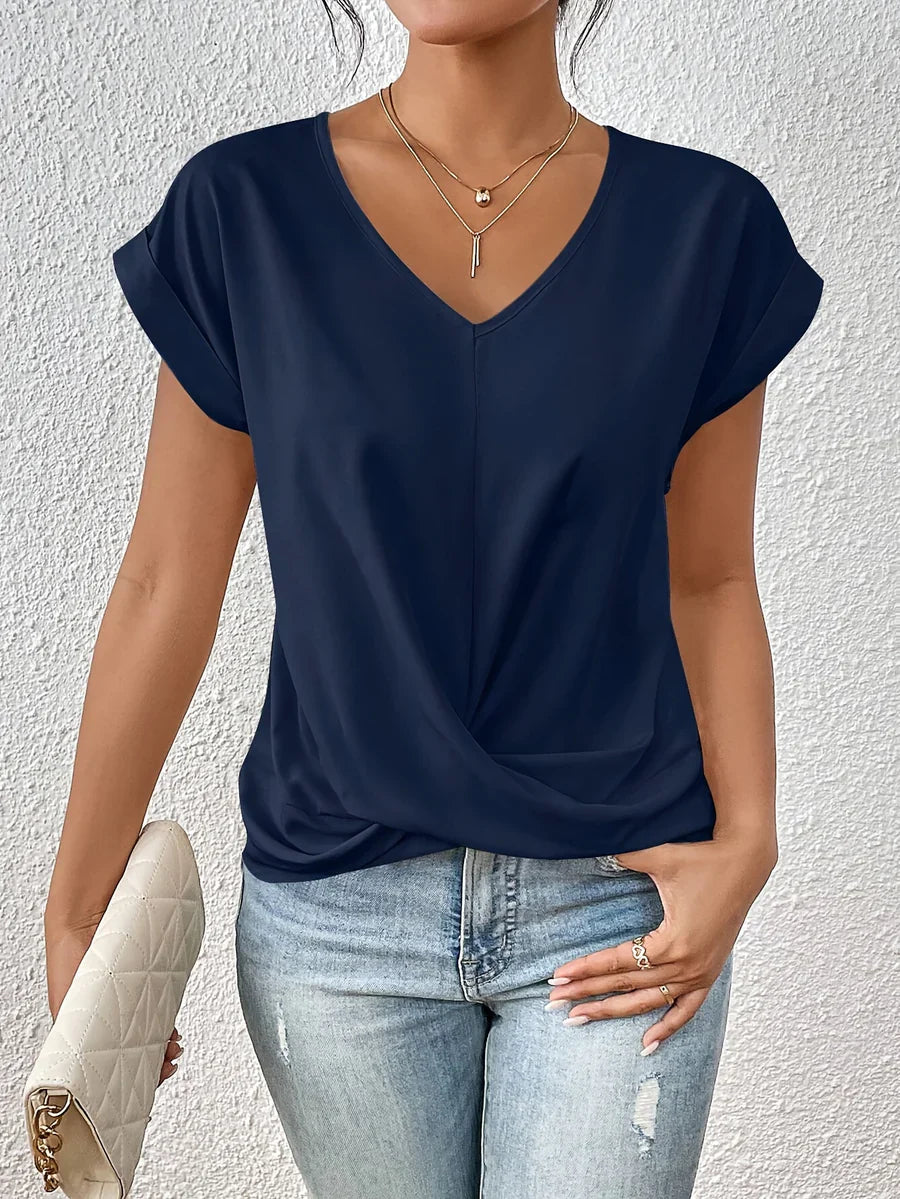 CLEO : T-shirt ample à encolure en cœur