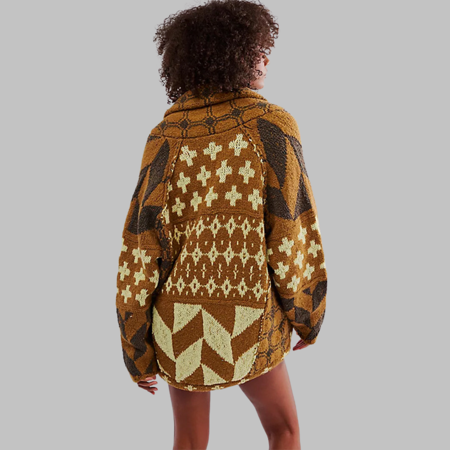 Berg-Feldt | Veste Souple à Motifs Géométriques Modernes