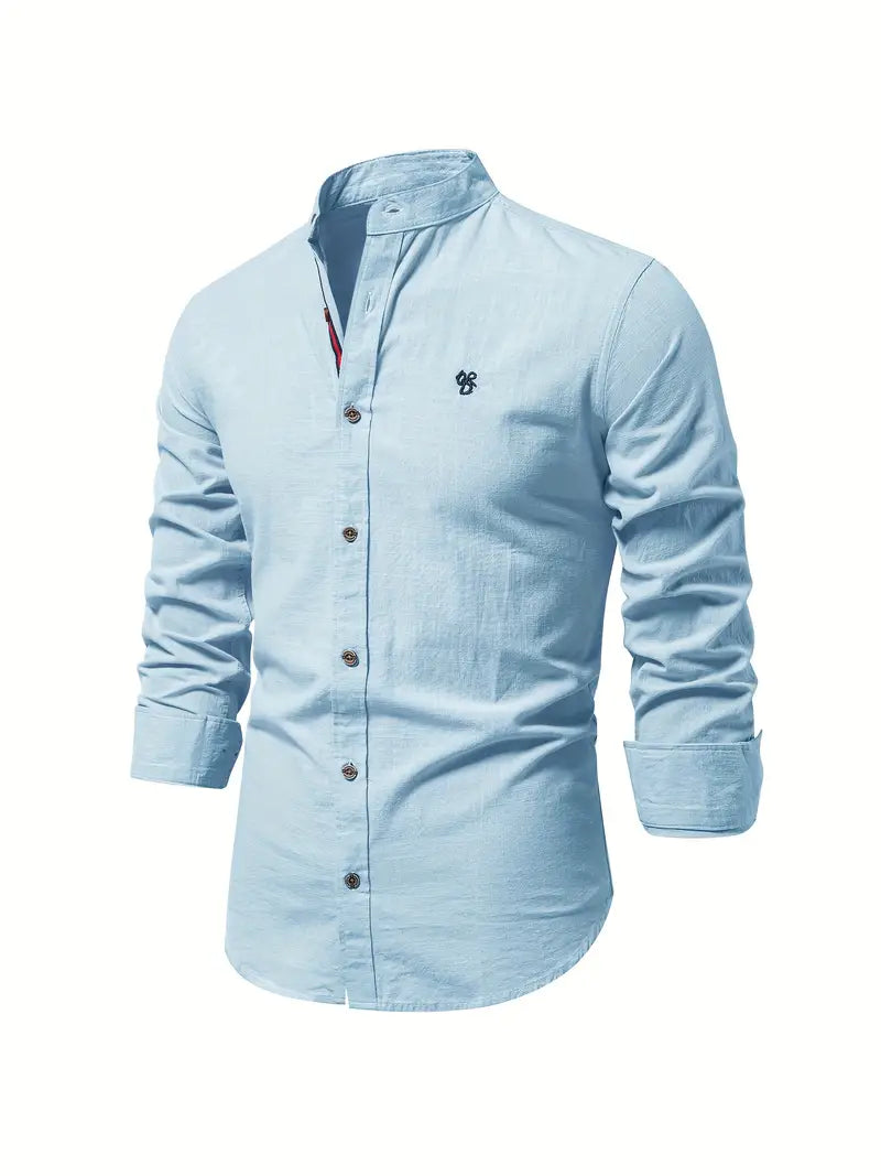Benjamin : chemise à manches longues boutonnée pour le printemps