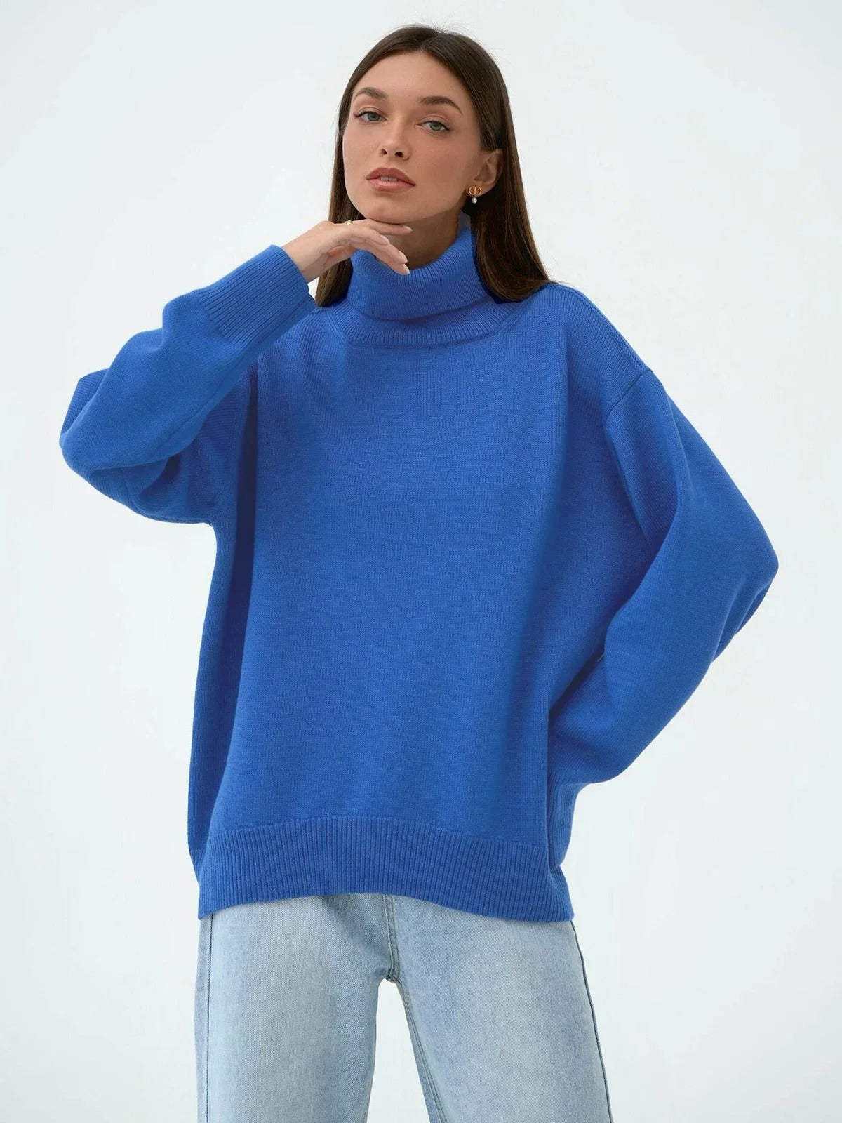 Berg-Feldt | Kuscheliger Oversize-Pullover mit Rollkragen