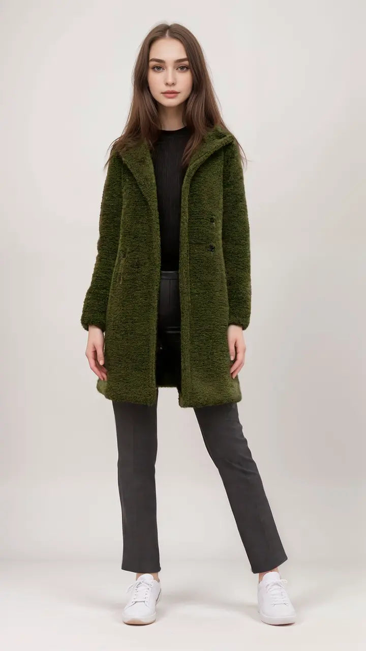 Berg-Feldt | Teddyjacke mit Kuscheliger Struktur