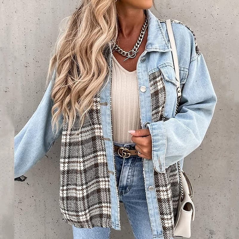 Berg-Feldt | Shirtjacke - Oversize Passform - Karierte und Einfarbige - Lange Ärmel - Knöpfe