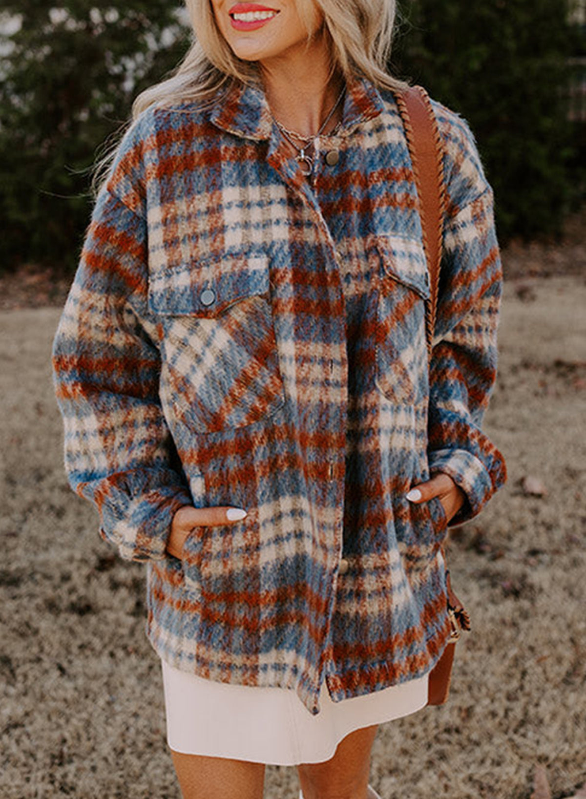 Berg-Feldt | Gitterhemdjacke Im Flanell-look Wollmischung Warm und Trendy