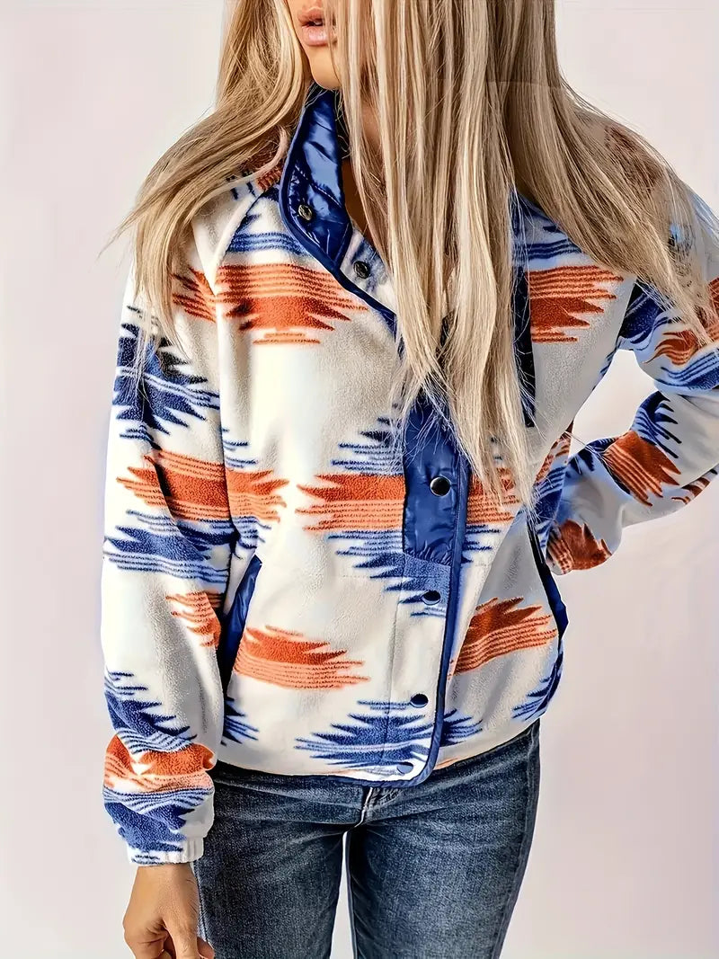 Berg-Feldt | Veste à motif aztèque avec fermeture boutonnée