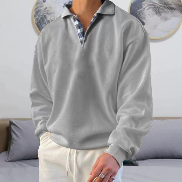Pull à capuche Bruno pour homme, à manches longues et col en V