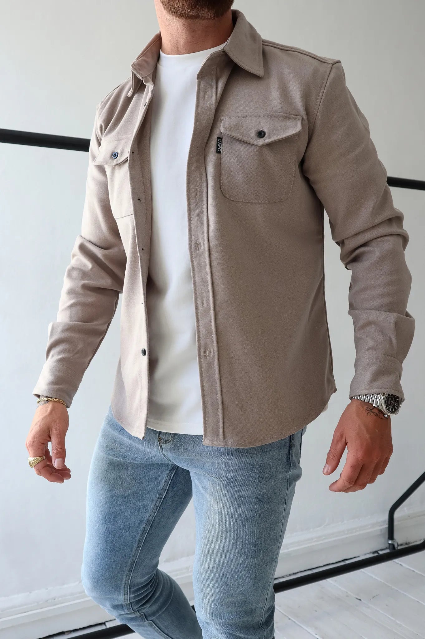 Berg-Feldt | Veste chemise boutonnée