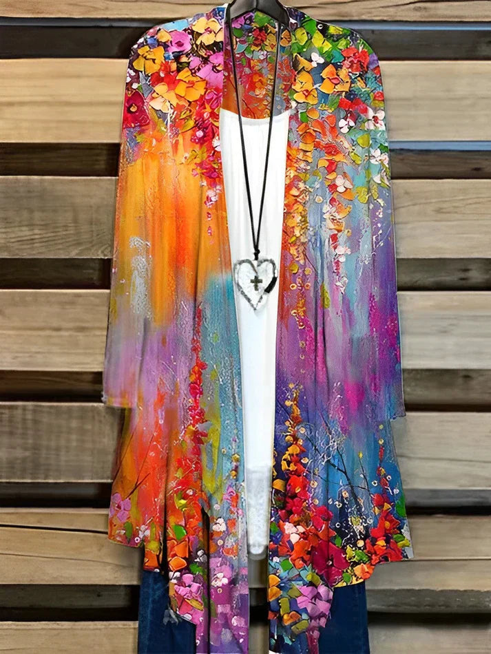 Berg-Feldt | Gilet de loisir pour femme avec peinture à l'huile