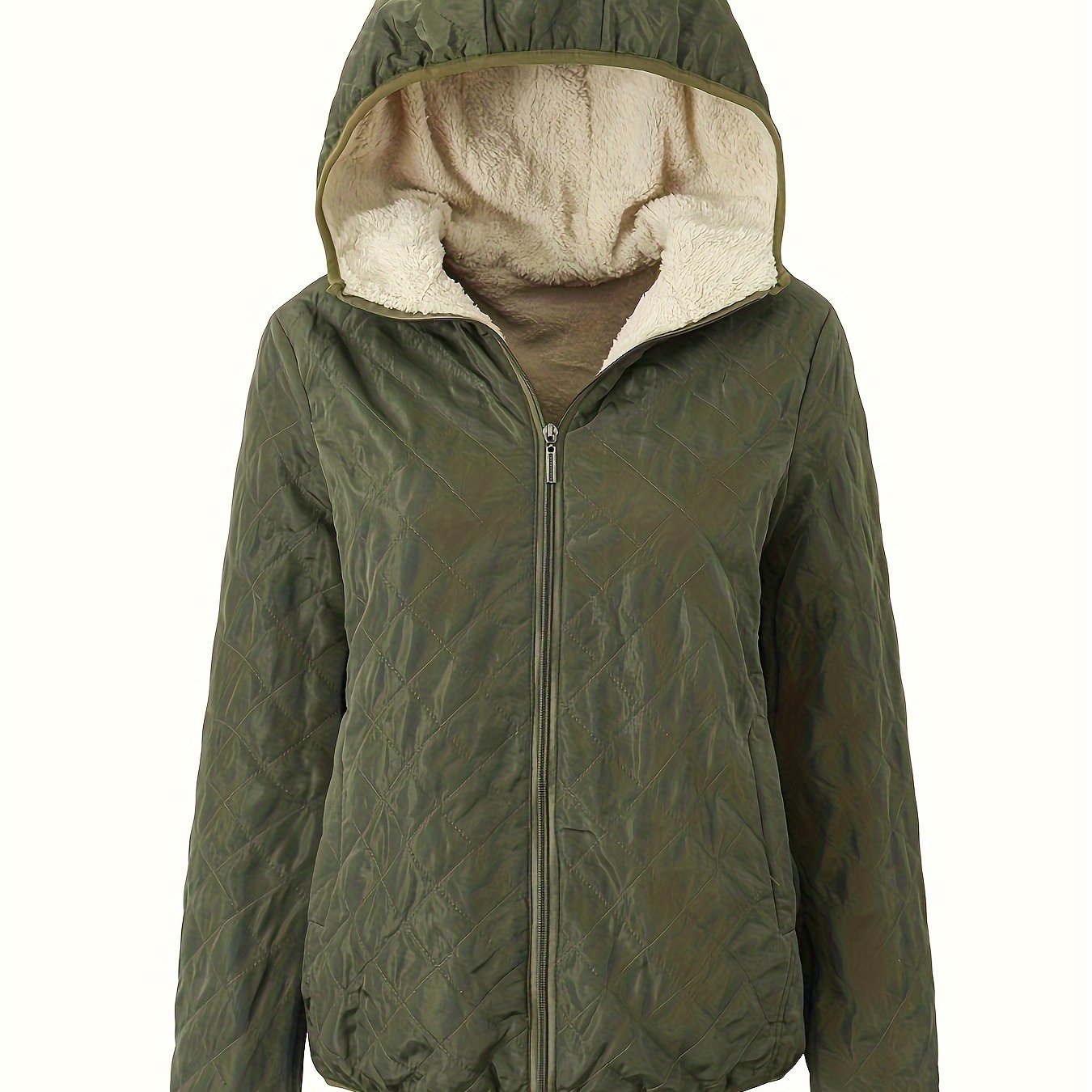 Berg-Feldt | Steppjacke mit Kapuze und Reißverschluss