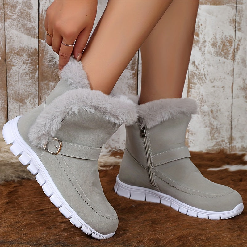 Berg-Feldt | Schneestiefel mit Schnalle und Seitenreißverschluss