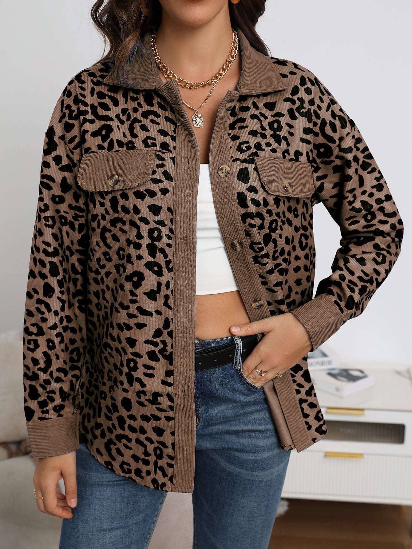Berg-Feldt | Dschungel Chic Leopardjacke Mit Modernem Muster