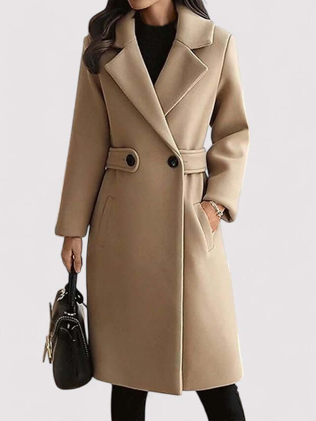 Berg-Feldt | Manteau d'hiver en laine avec ceinture