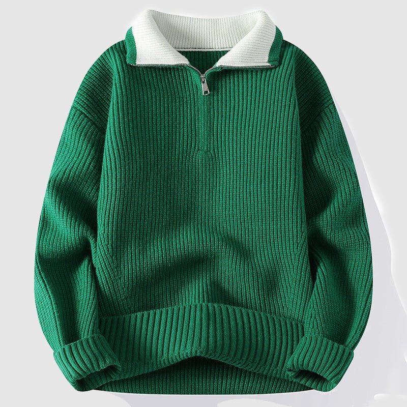 JENS - Strickpullover mit Reißverschluss