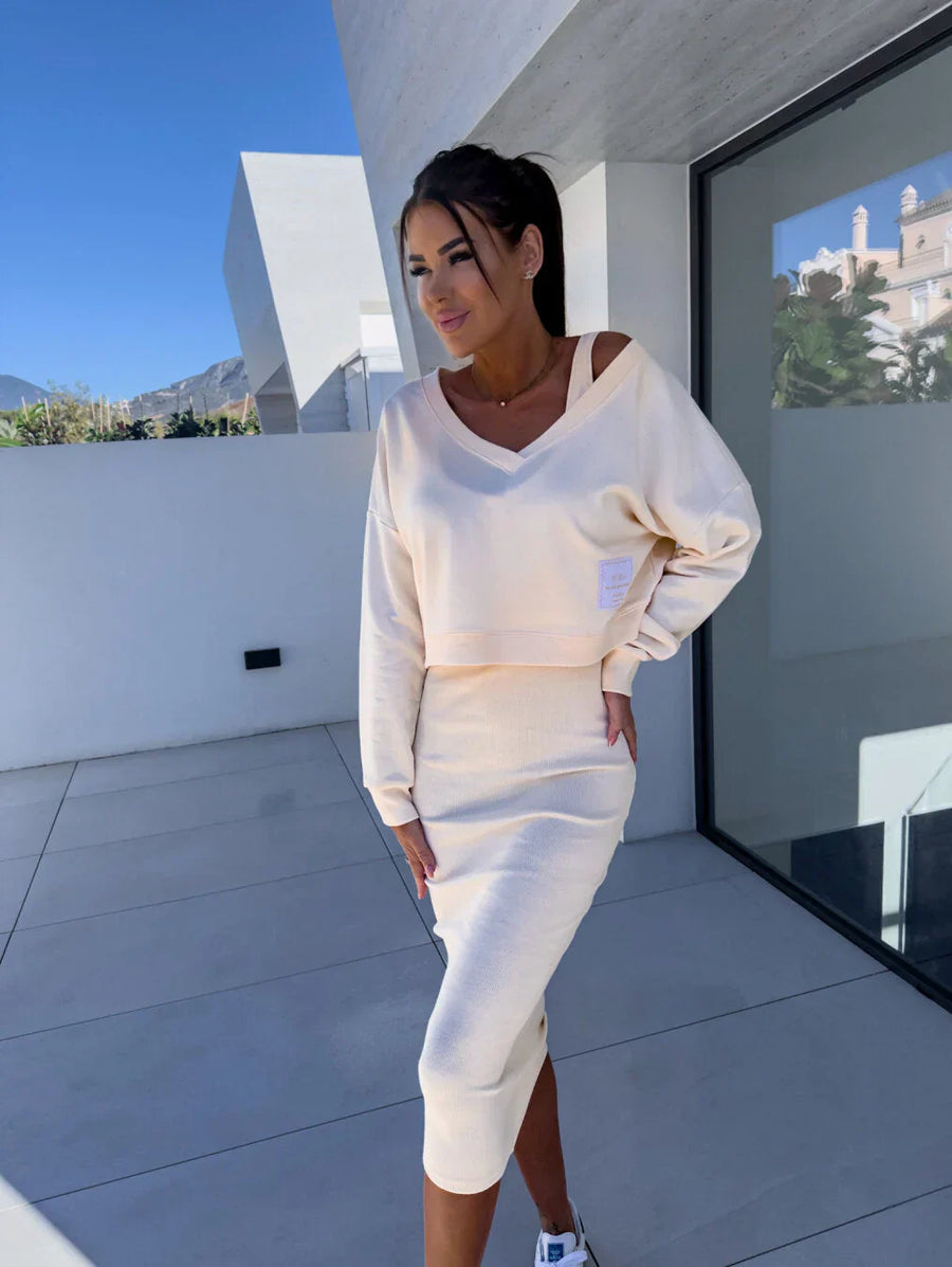 Pull et Robe : Ensemble deux pièces FLORA