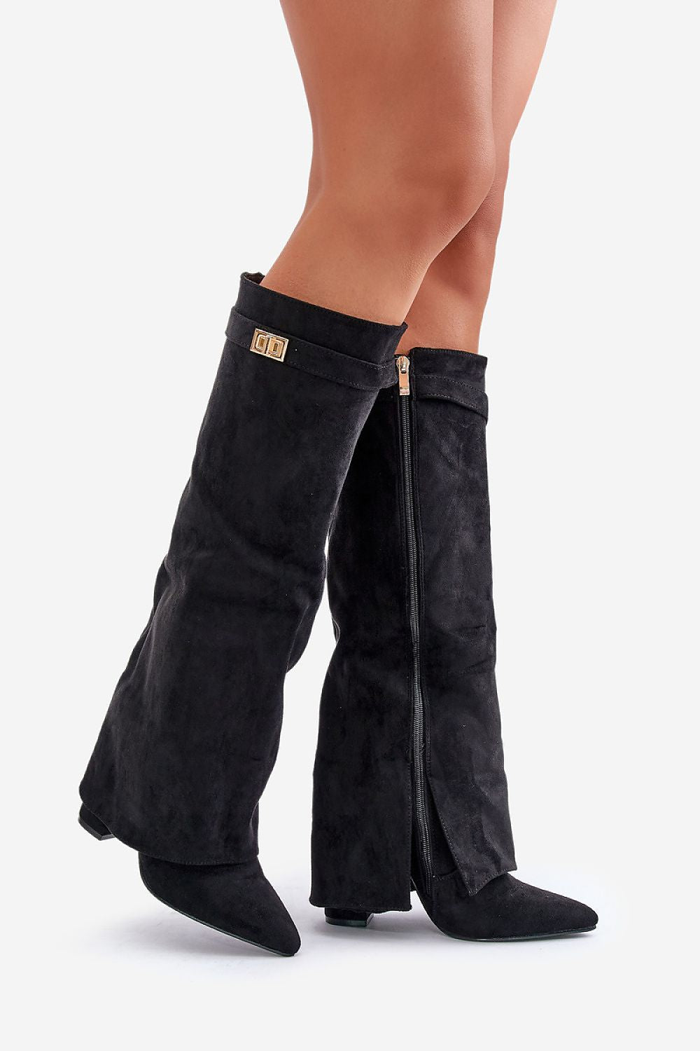 Berg-Feldt | Elegante Kniehoge Stiefel mit Riemchen