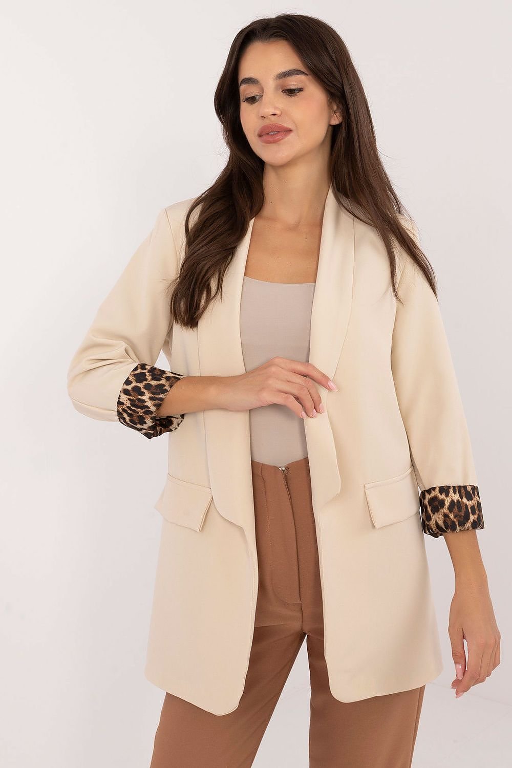 Berg-Feldt | Blazer à détails léopard Élégant et intemporel Coupe unique