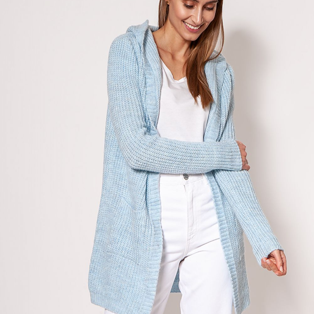 Berg-Feldt | Strickjacke mit Kapuze Soft und Warm Lässiger Look