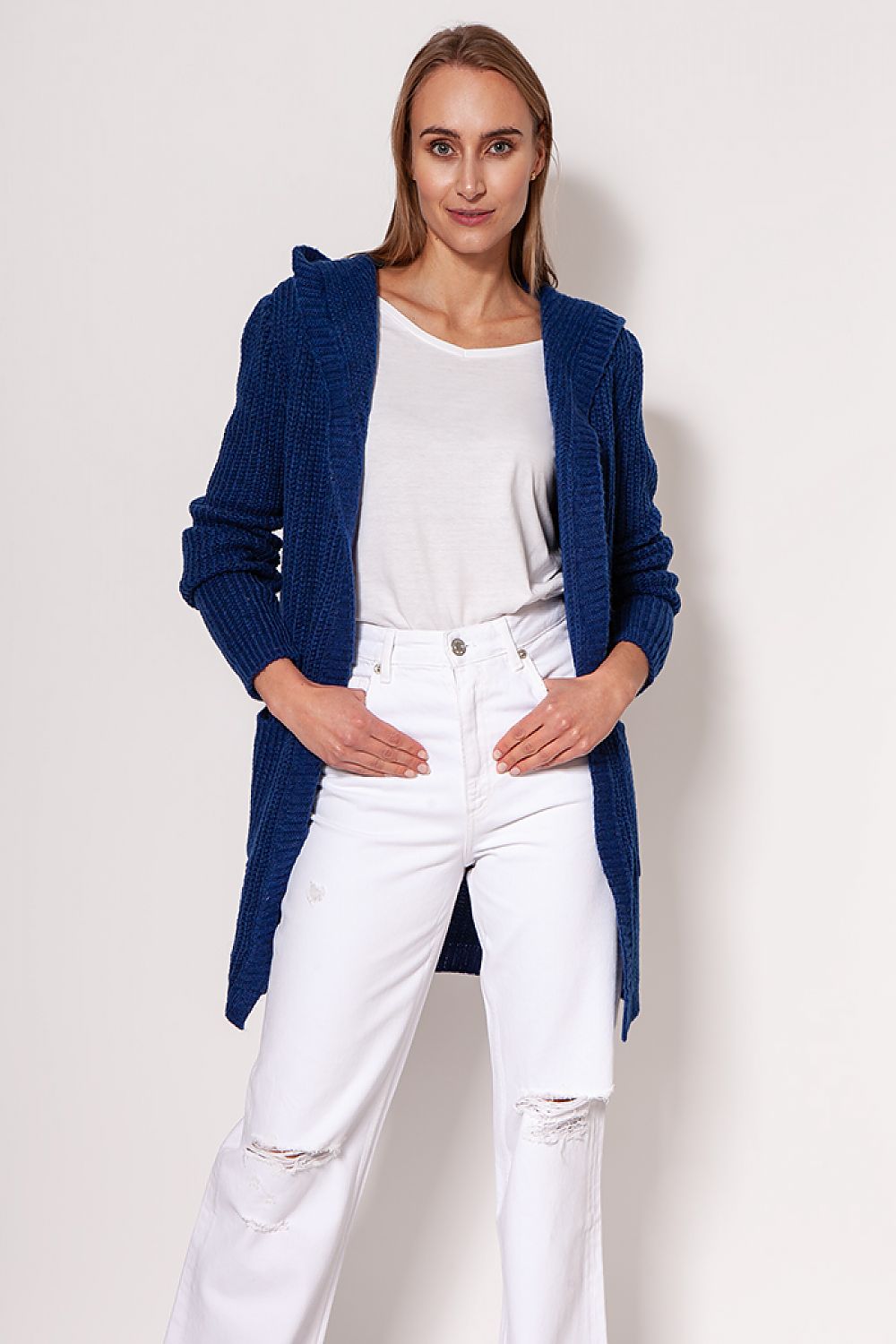 Berg-Feldt | Strickjacke mit Kapuze Soft und Warm Lässiger Look