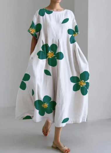 Robe aspect coton avec impression 3D Fudus
