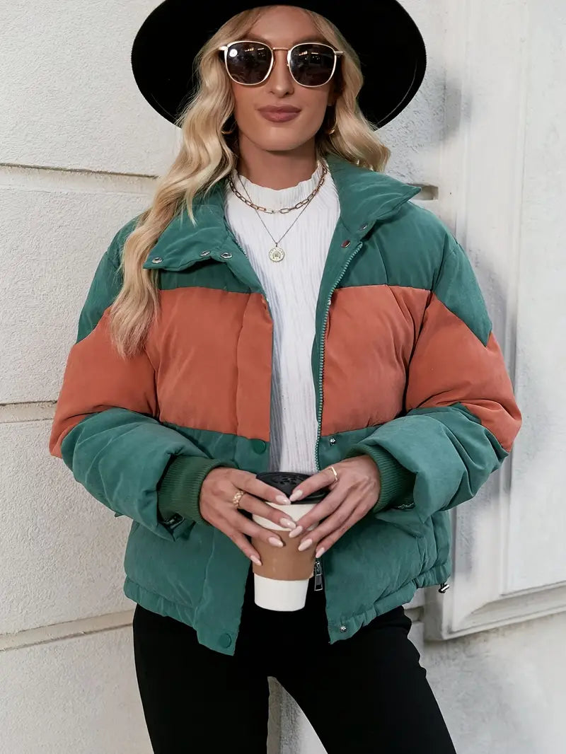 Berg-Feldt | Farbblock Steppjacke