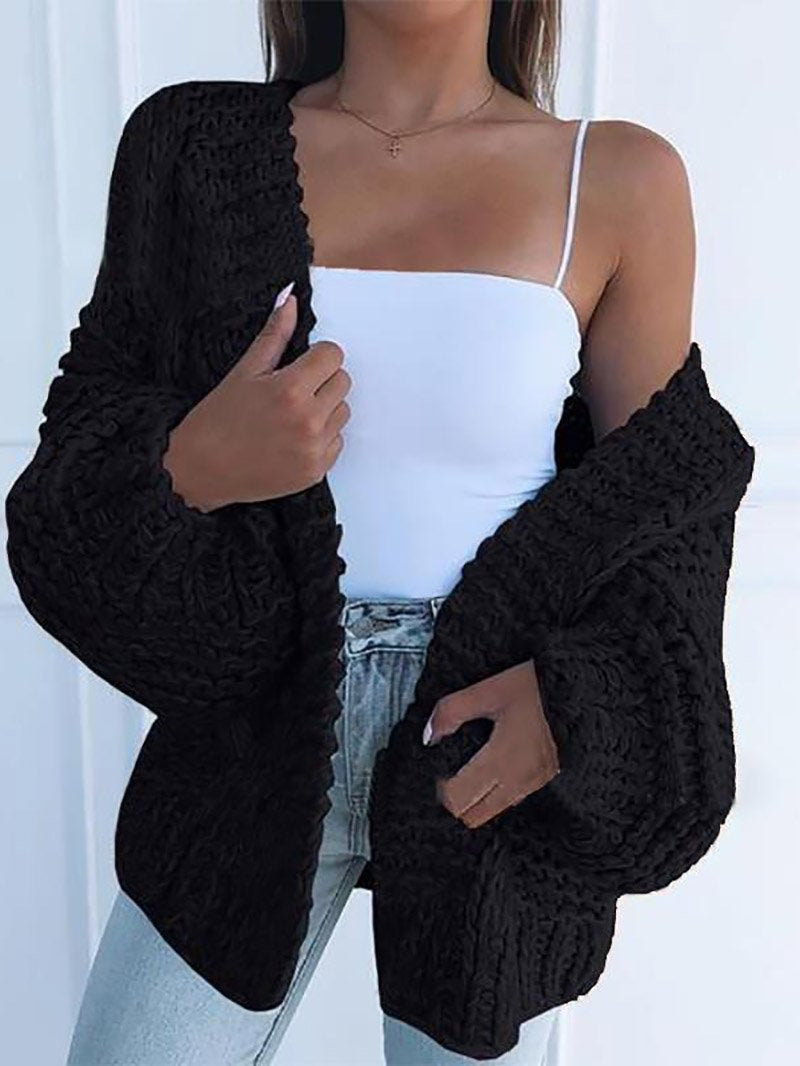 Berg-Feldt | Cardigan en maille épaisse Doux et chaud Confort tendance
