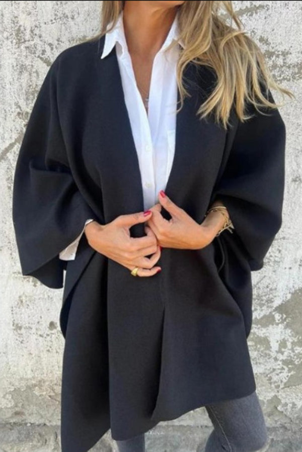 Berg-Feldt | Loser V-Ausschnitt Schal Cape Jacke