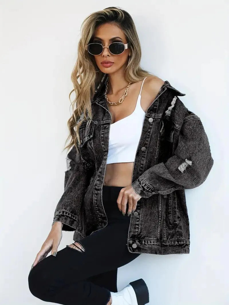 Berg-Feldt | Oversized Jeansjacke für Damen