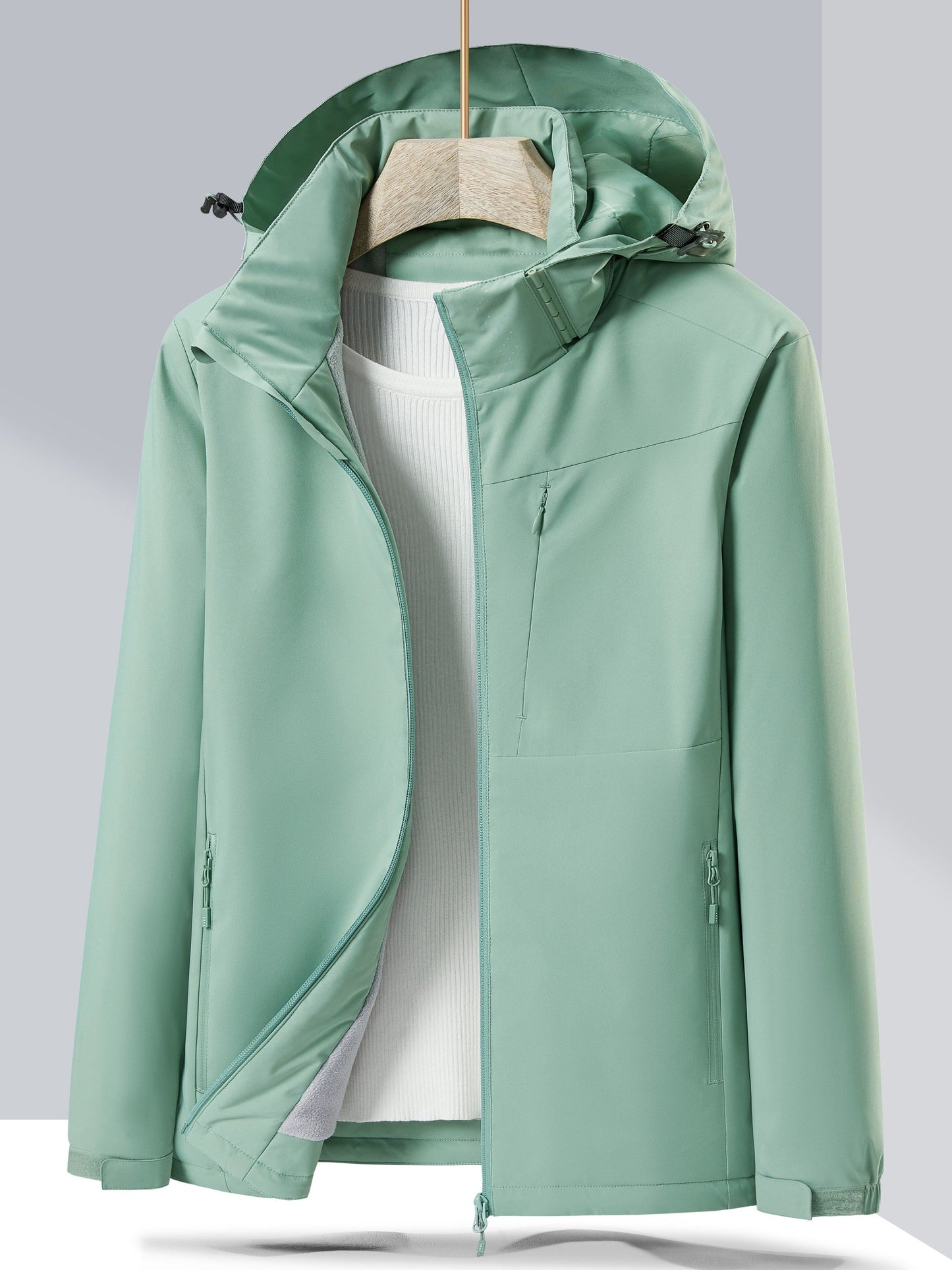 Berg-Feldt | Parka d'hiver décontracté imperméable pour femme avec capuche et doublure en polaire, idéal pour l'automne et l'hiver