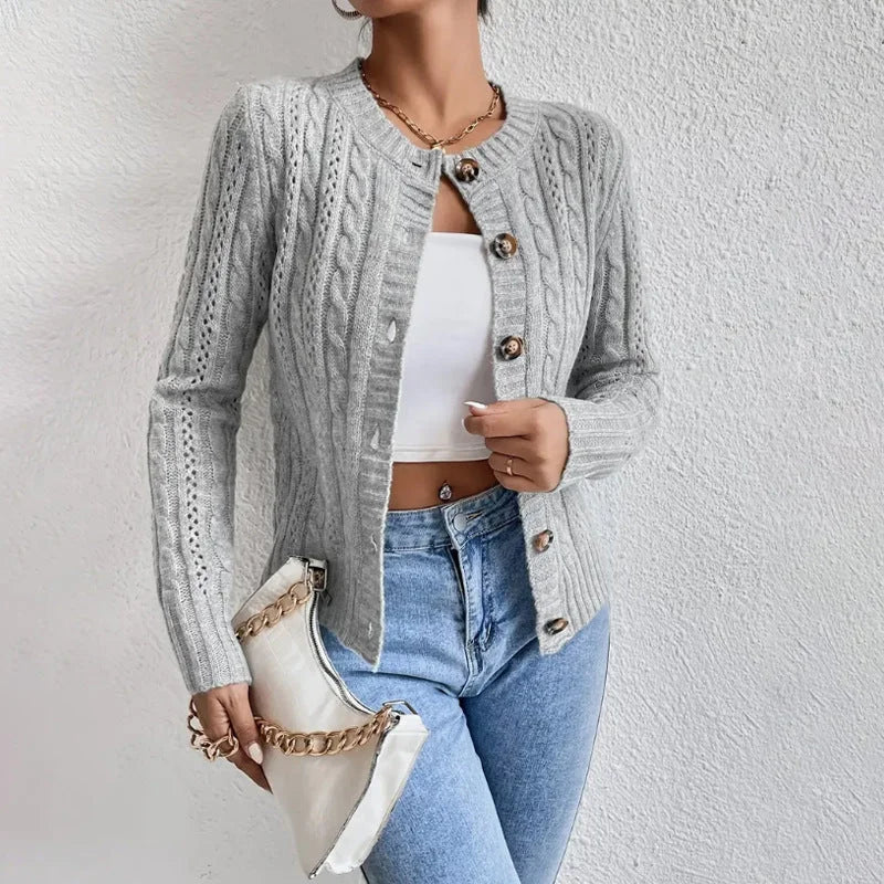 Berg-Feldt | Strickjacke mit Knöpfen für Damen