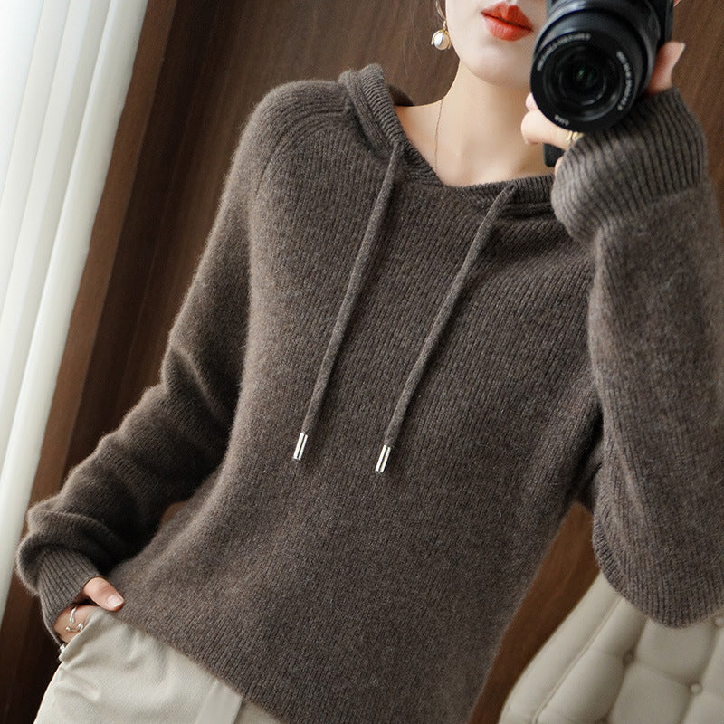 Berg-Feldt | Strickpullover mit Kapuze Weicher Strick Lässige Passform