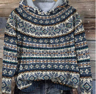 Hoodie à capuche Fudus au design vintage pour femme
