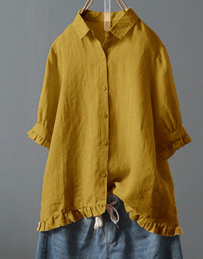 Blouses à volants Fudus pour femme