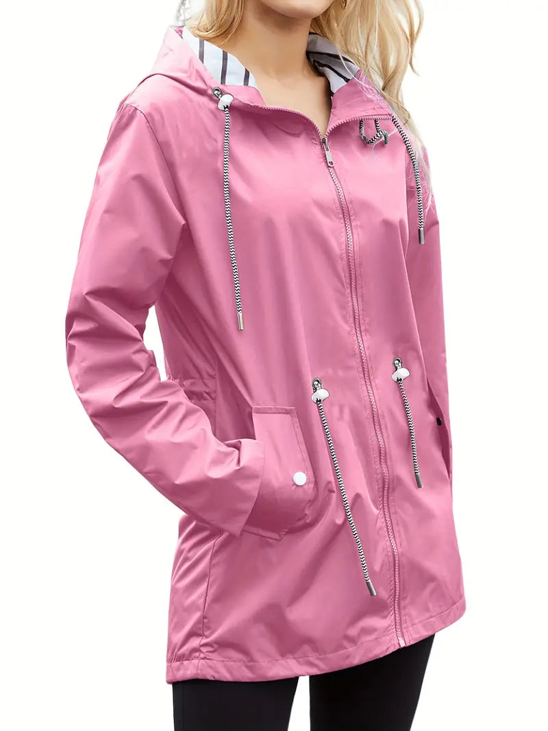 Berg-Feldt | Lässiger Wasserdichter Hoodie mit Langen Ärmeln, Knie-Lang für Frauen Perfekt für Herbst und Winter