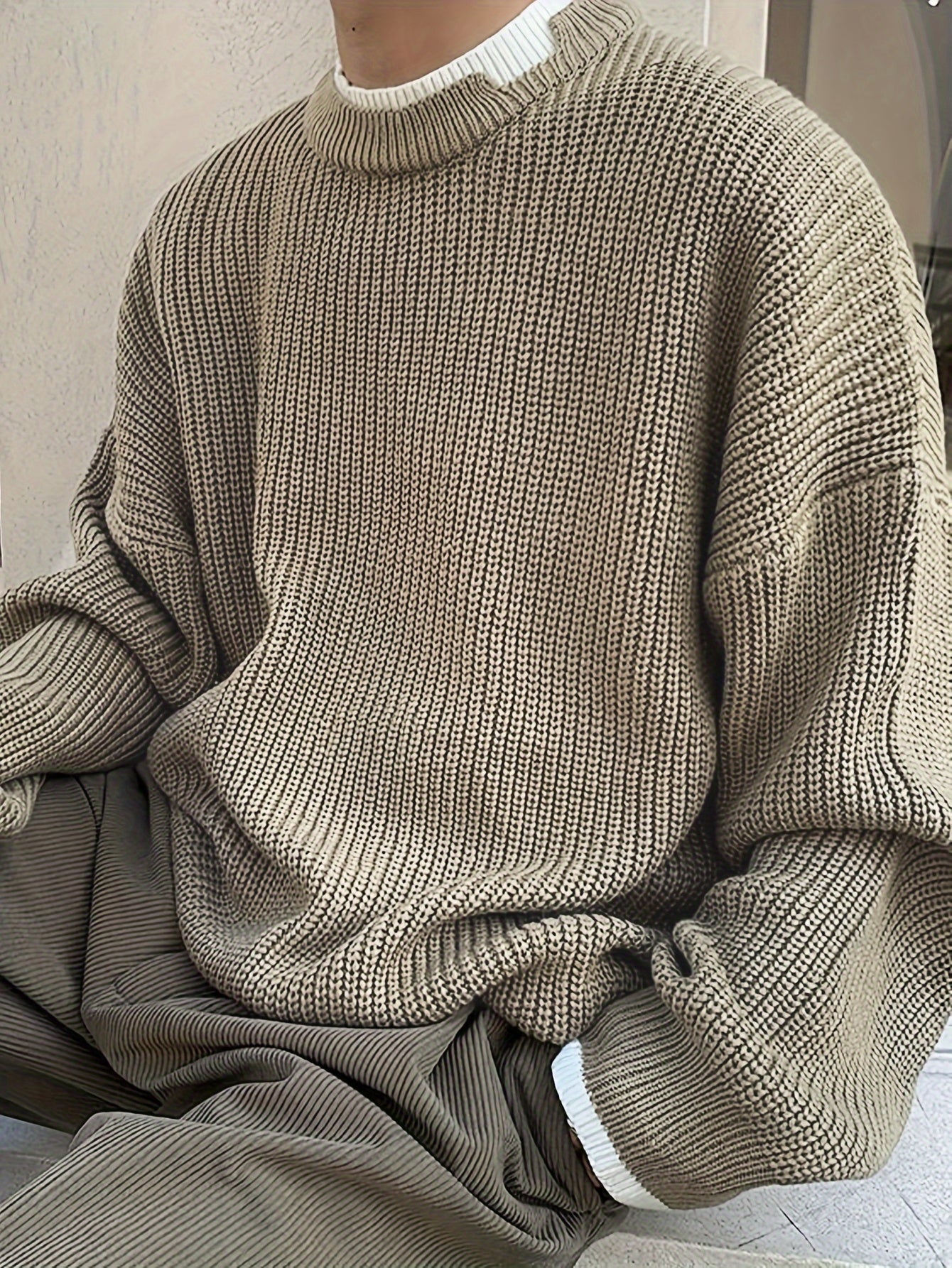Berg-Feldt | Überdimensionierter Strickpullover Acryl Lässig und Warm