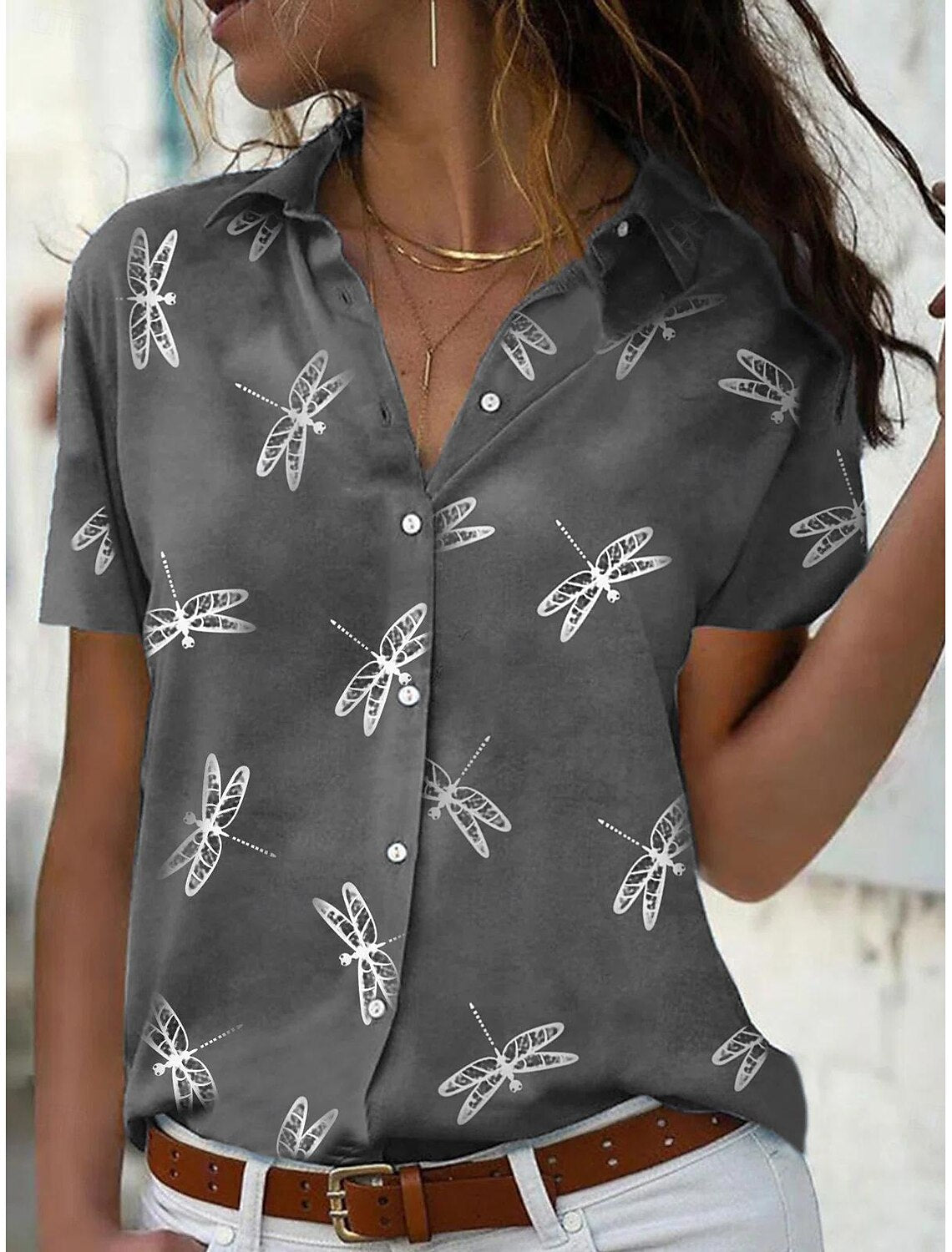 Sommer-Shirt für Damen, Kurzarm, bequeme Passform - Zofie