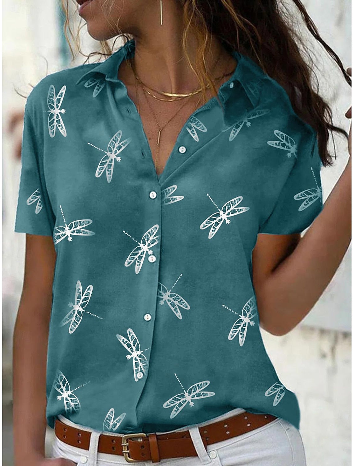 Sommer-Shirt für Damen, Kurzarm, bequeme Passform - Zofie