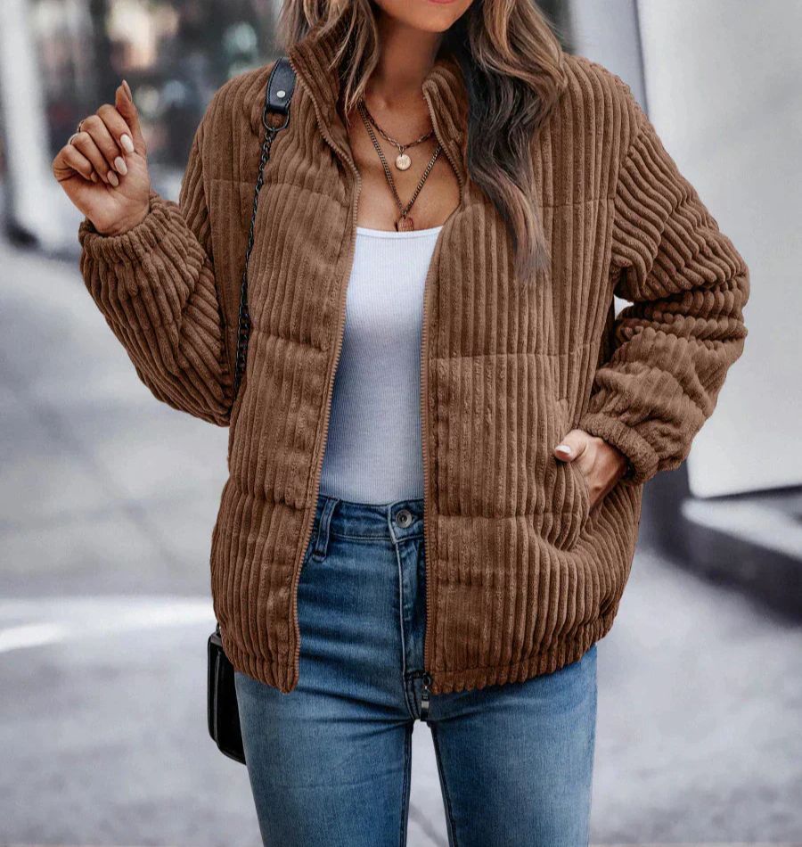 Winter Corduroy Jacket for Women - Gesine