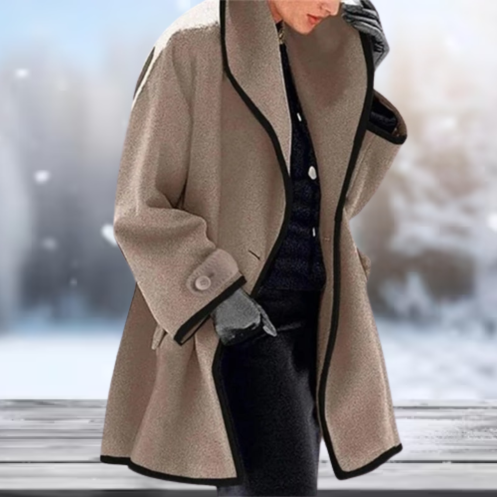Retro Wollmantel für Damen – Carmel