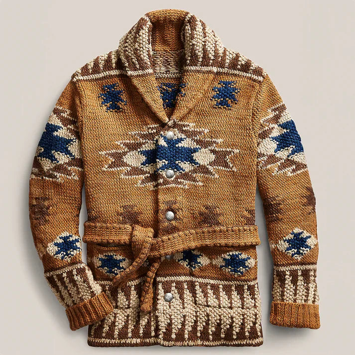 Berg-Feldt | Valentino Jacquard Wolle Weste