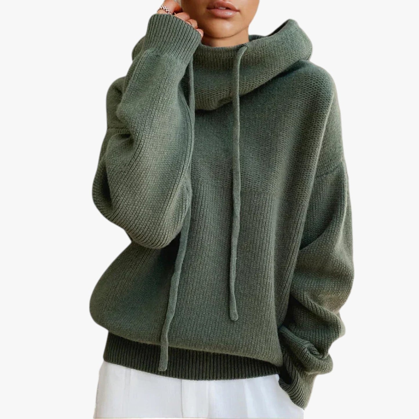 Berg-Feldt | Oversized Strickpullover mit Hohem Kragen Acryl Warm und Komfortabel