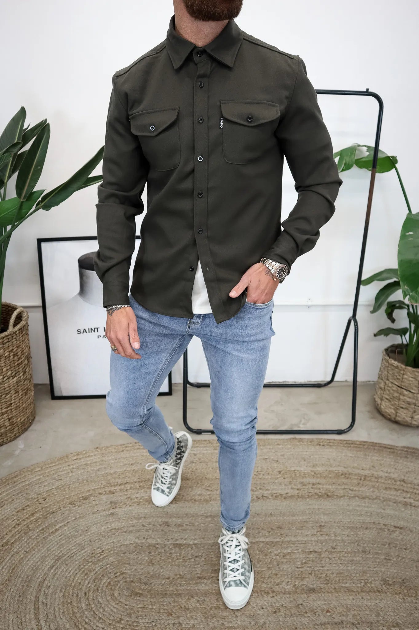 Berg-Feldt | Veste chemise boutonnée
