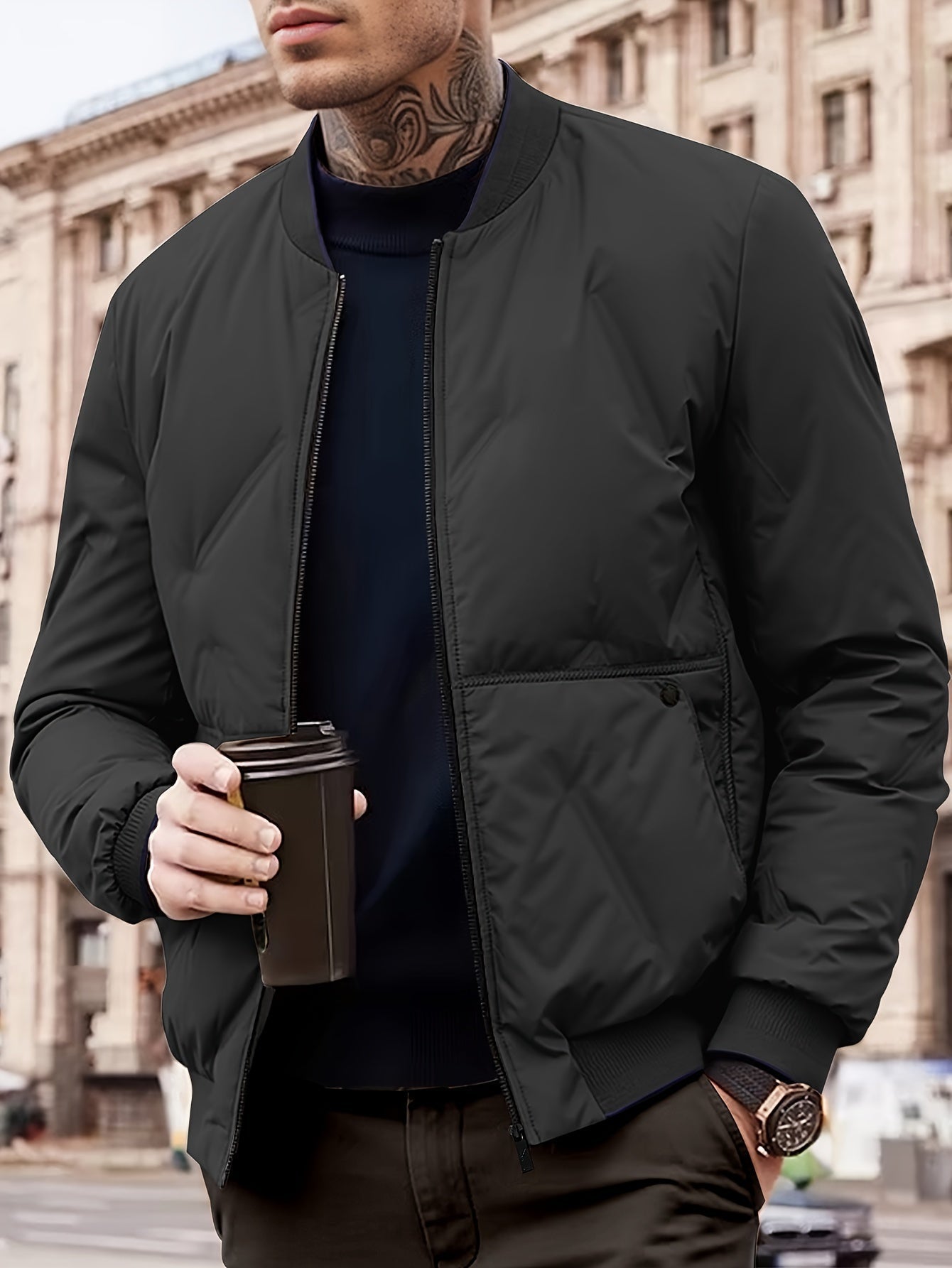 Berg-Feldt | Moderne Bomberjacke Polyester Stil und Komfort
