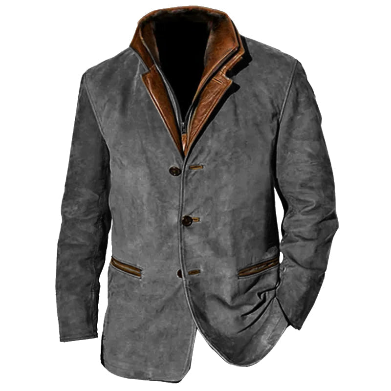 Berg-Feldt | Blouson en daim vintage pour homme