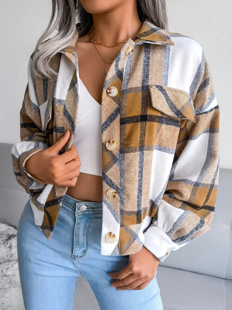 Berg-Feldt | Karierte Flanelljacke - Kurzschnitt