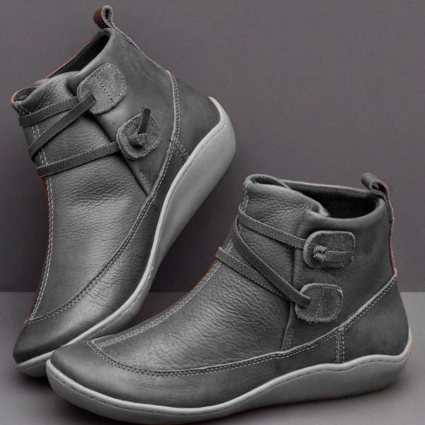 Bequeme und warme Damen-Lederstiefel