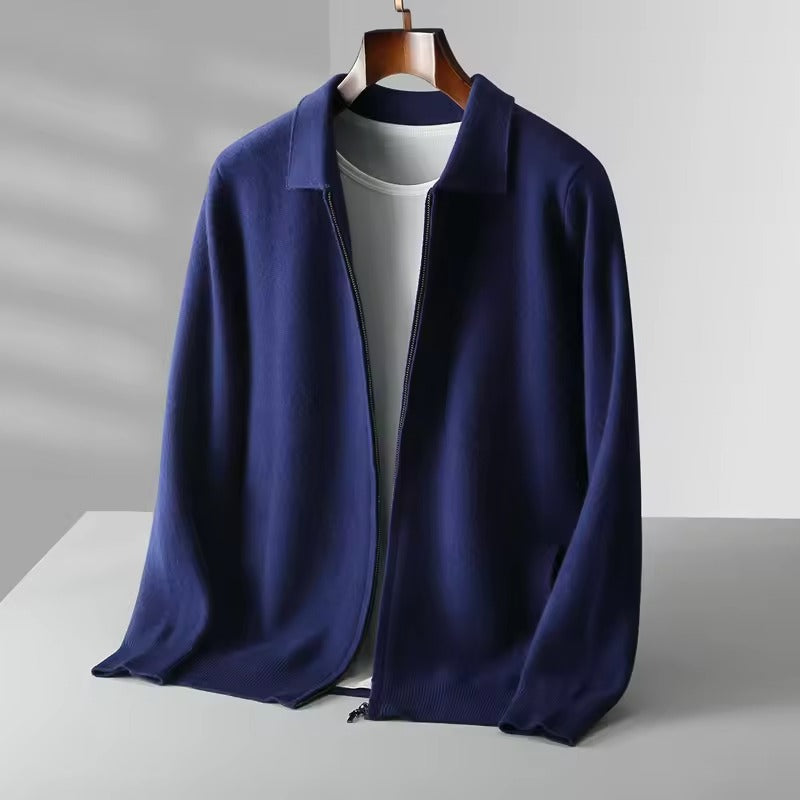 EDWIN Feinstrickjacke mit Reißverschluss