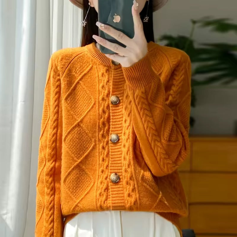 Veste Katrin tricotée avec boutons