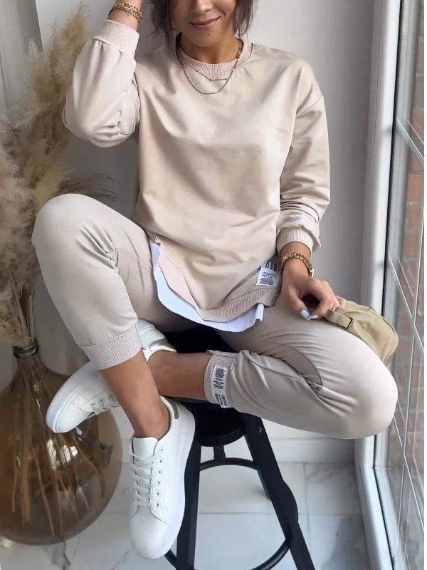 BELINDA: Ensemble sweat-shirt ample et jogging